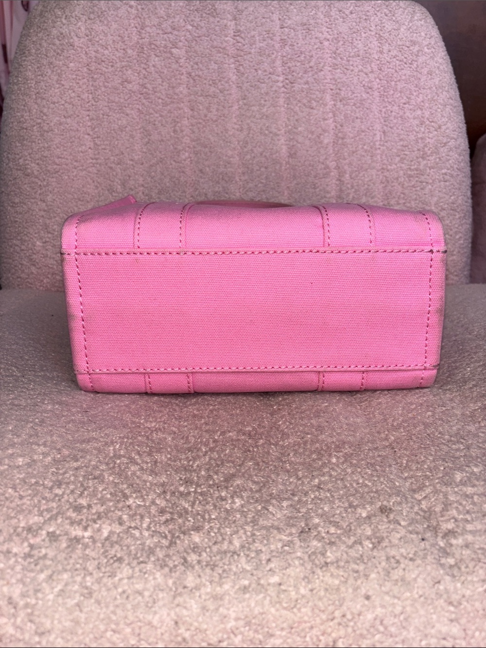 Marc Jacobs Small Pink Canvas 'The Tote Bag' - Picture 5 of 7